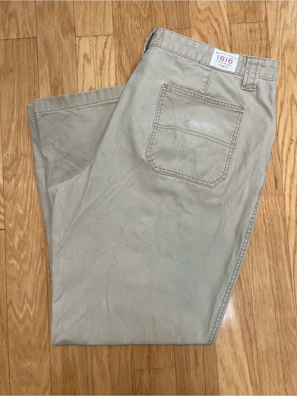 Remington 1816 Men's Embroidered Khaki 5-Pocket Outdoor Pants